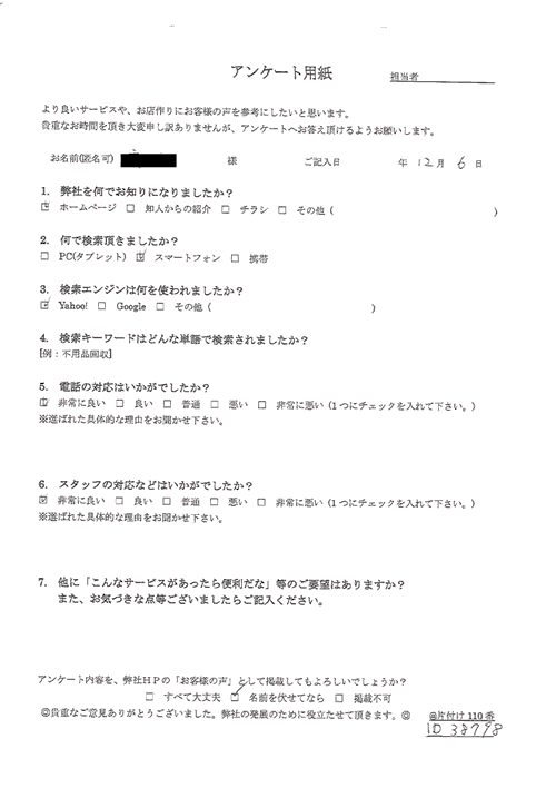 太田市・40代女性/匿名希望